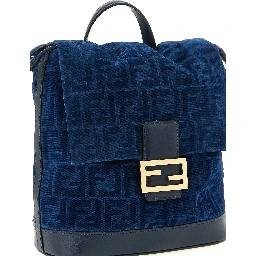 Blue Cotton Backpack