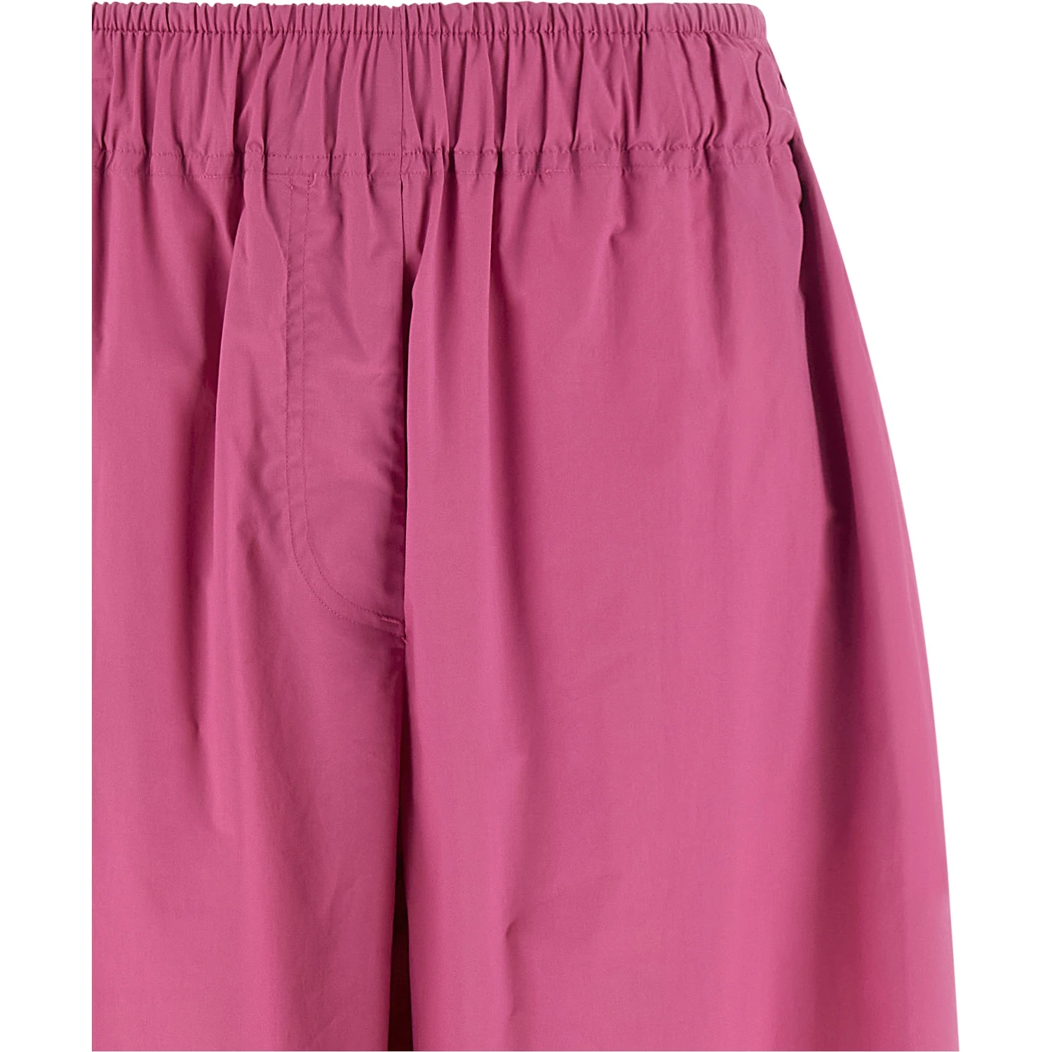 Fuchsia Cotton Casual Pants