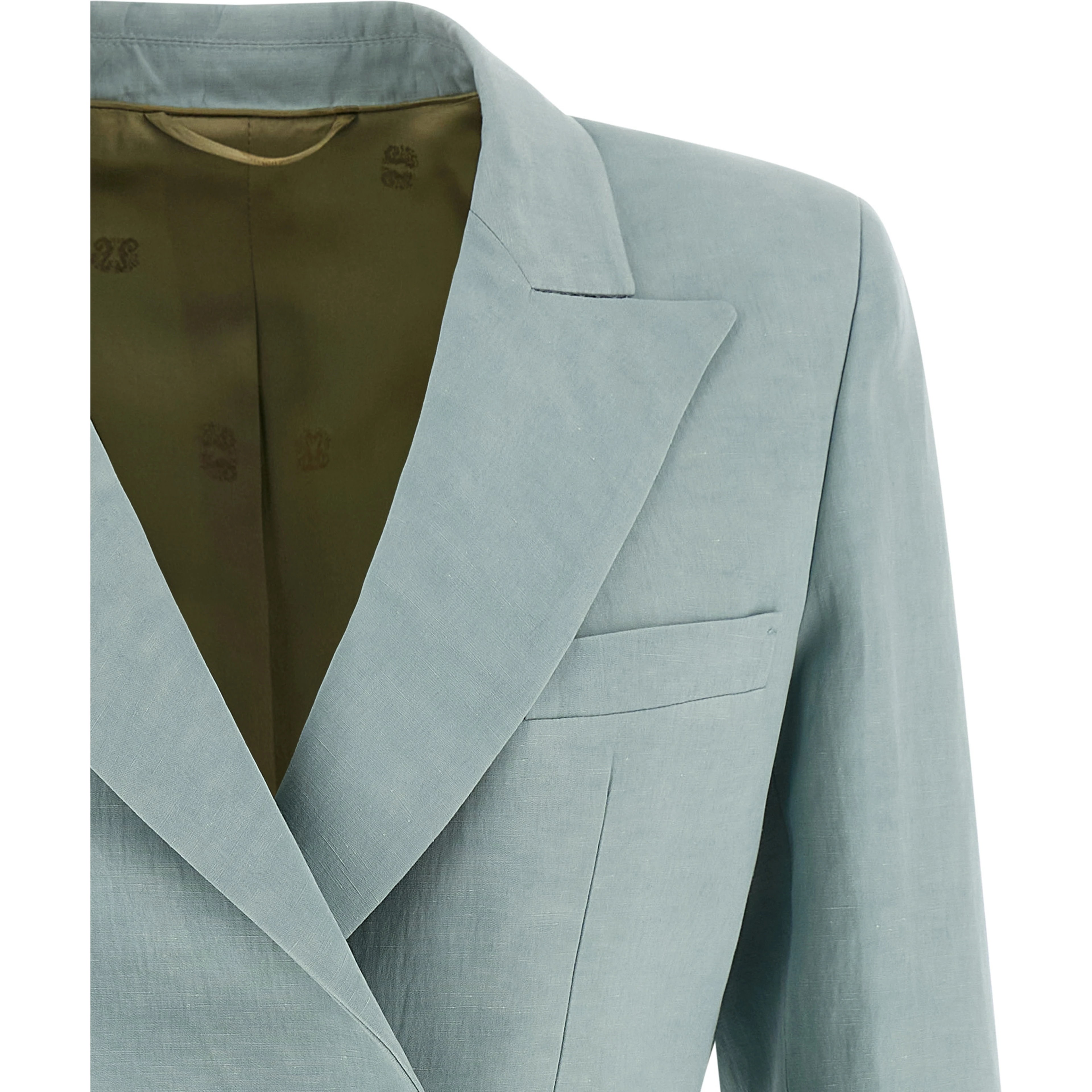Blue Silk Blazer