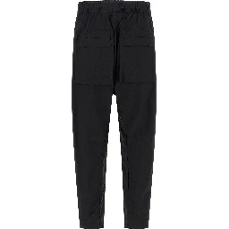 Black Cotton Athletic Pants