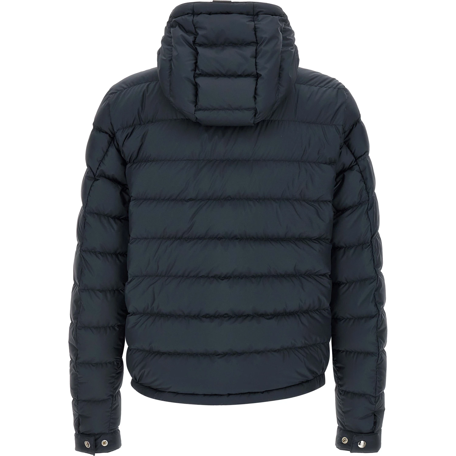 Blue Polyester Full-Length Jacket