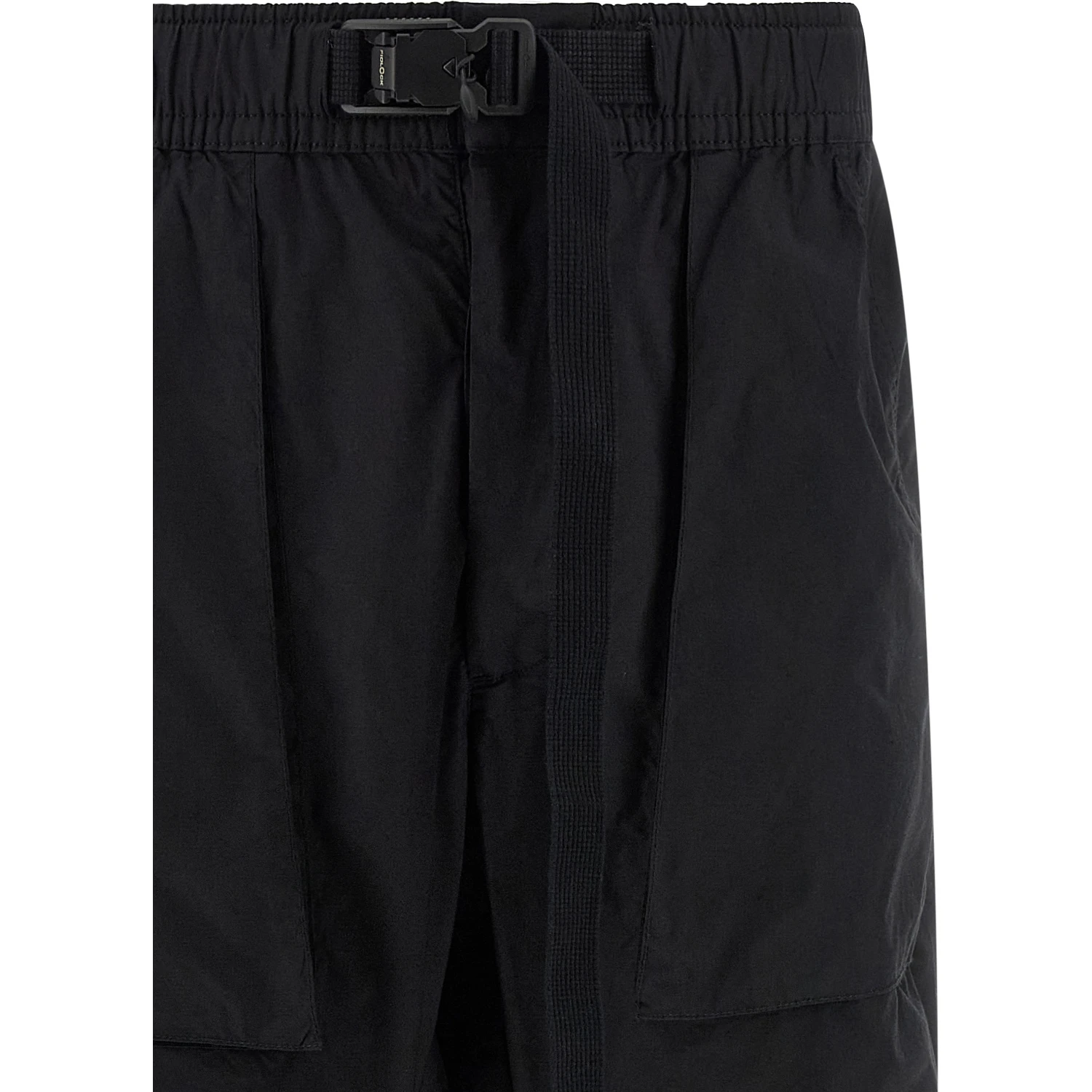 Black Cotton Athletic Pants
