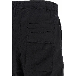 Black Cotton Casual Pants