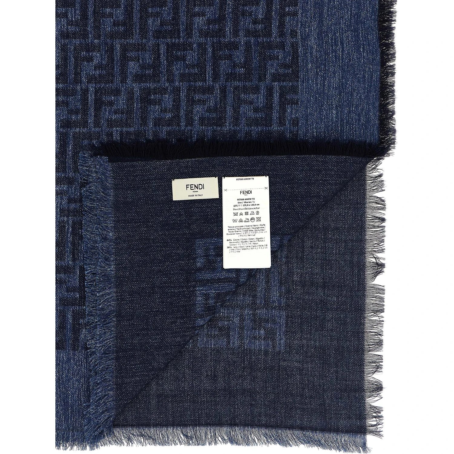 Blue Cotton Scarf