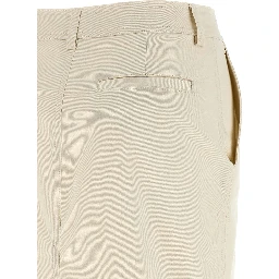 White Cotton Midi Skirt