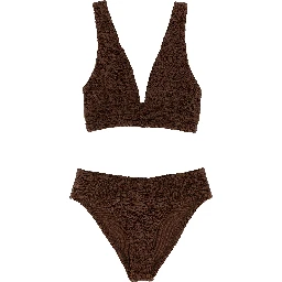 Brown Polyamide Bikini