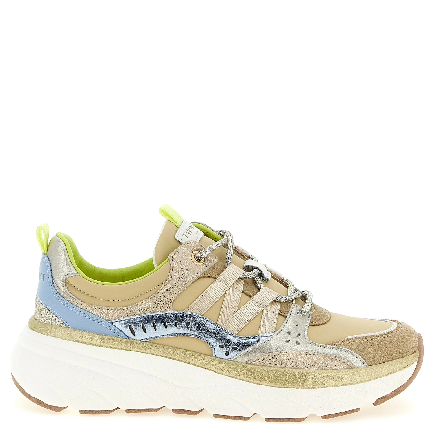 Multicolor Polyethylene Athletic Sneakers