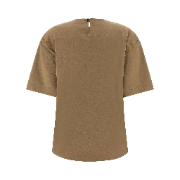 Brown Cotton T-Shirt