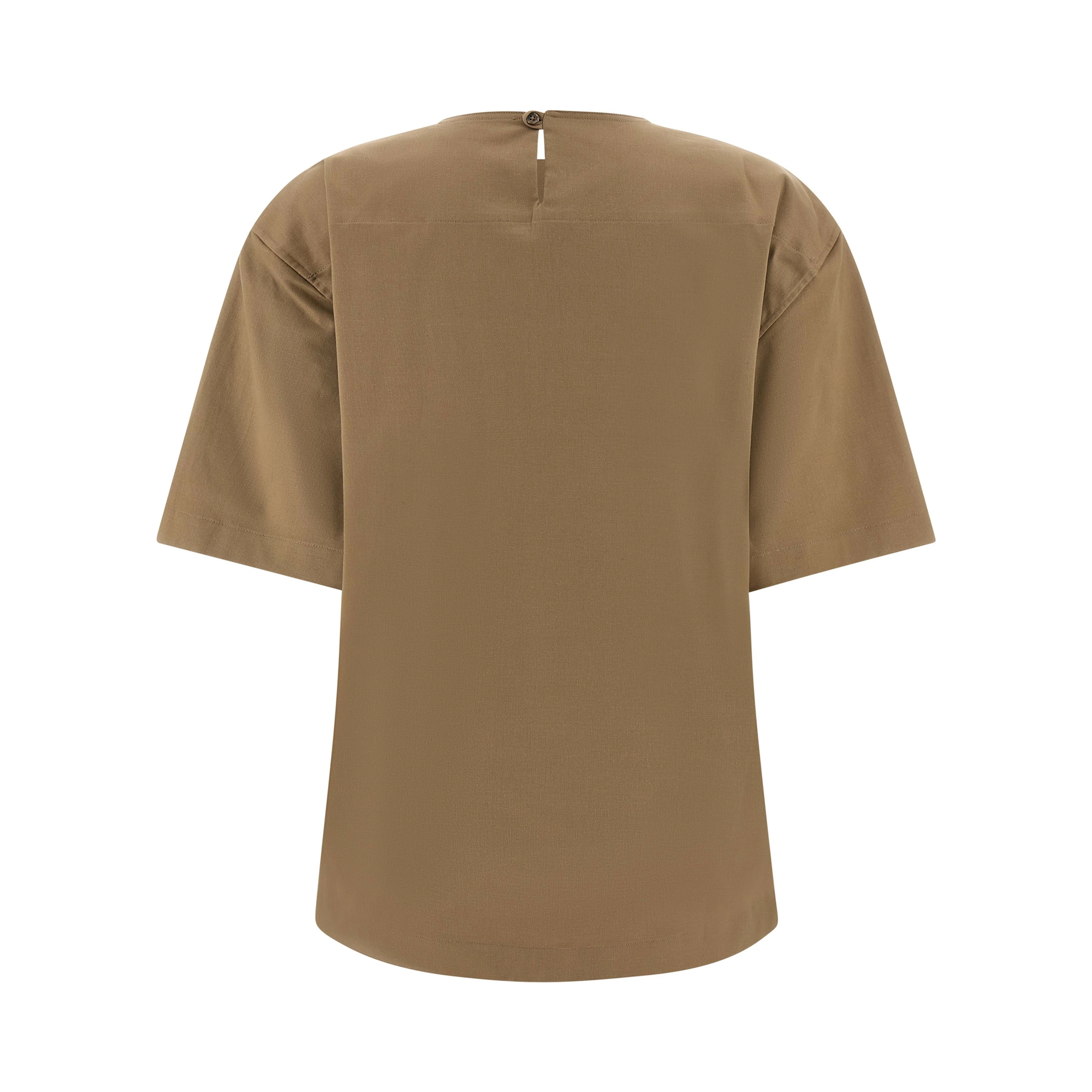 Brown Cotton T-Shirt