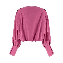 Fuchsia Cotton Blouse