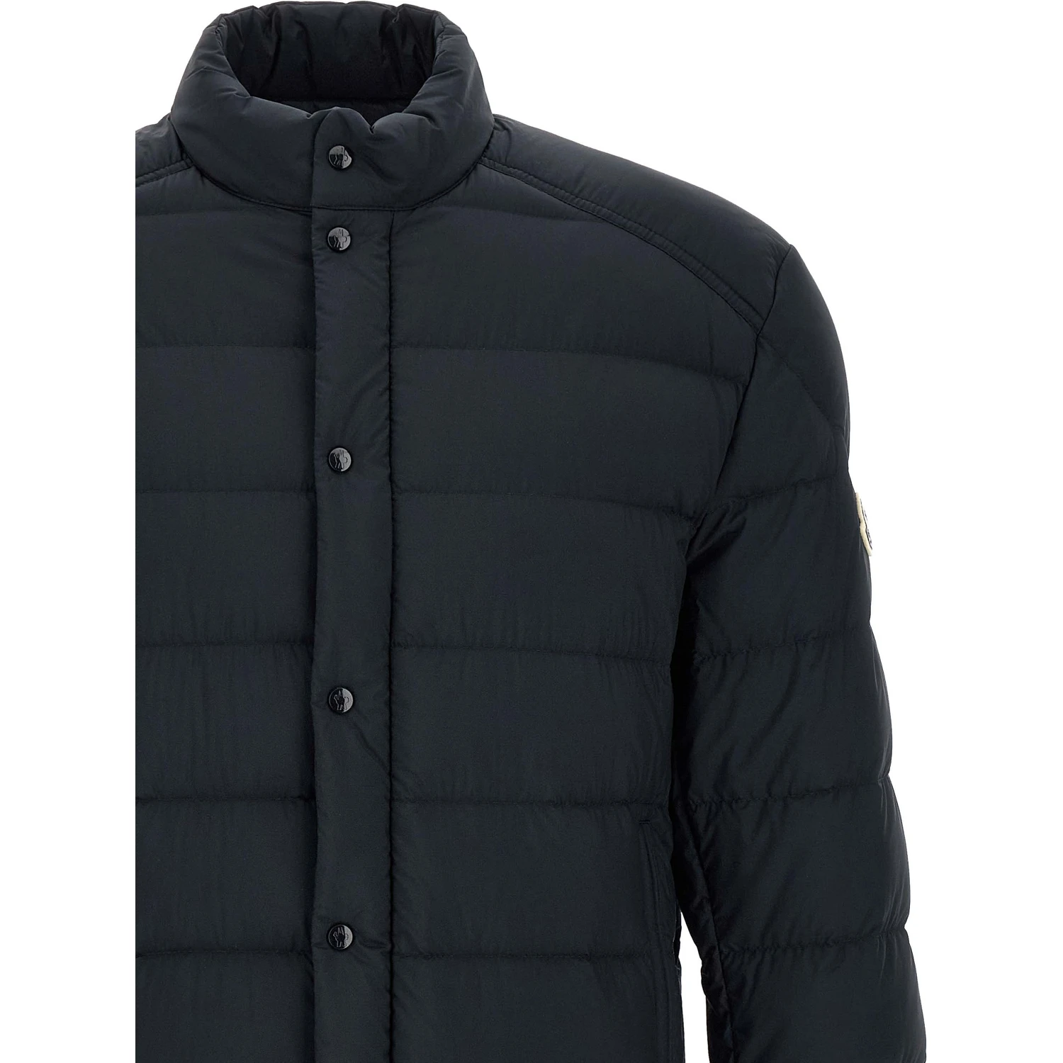 Blue Polyamide Full-Length Jacket
