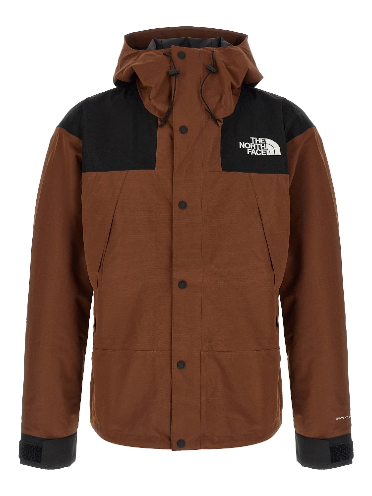 Brown Polyester Shell Jacket