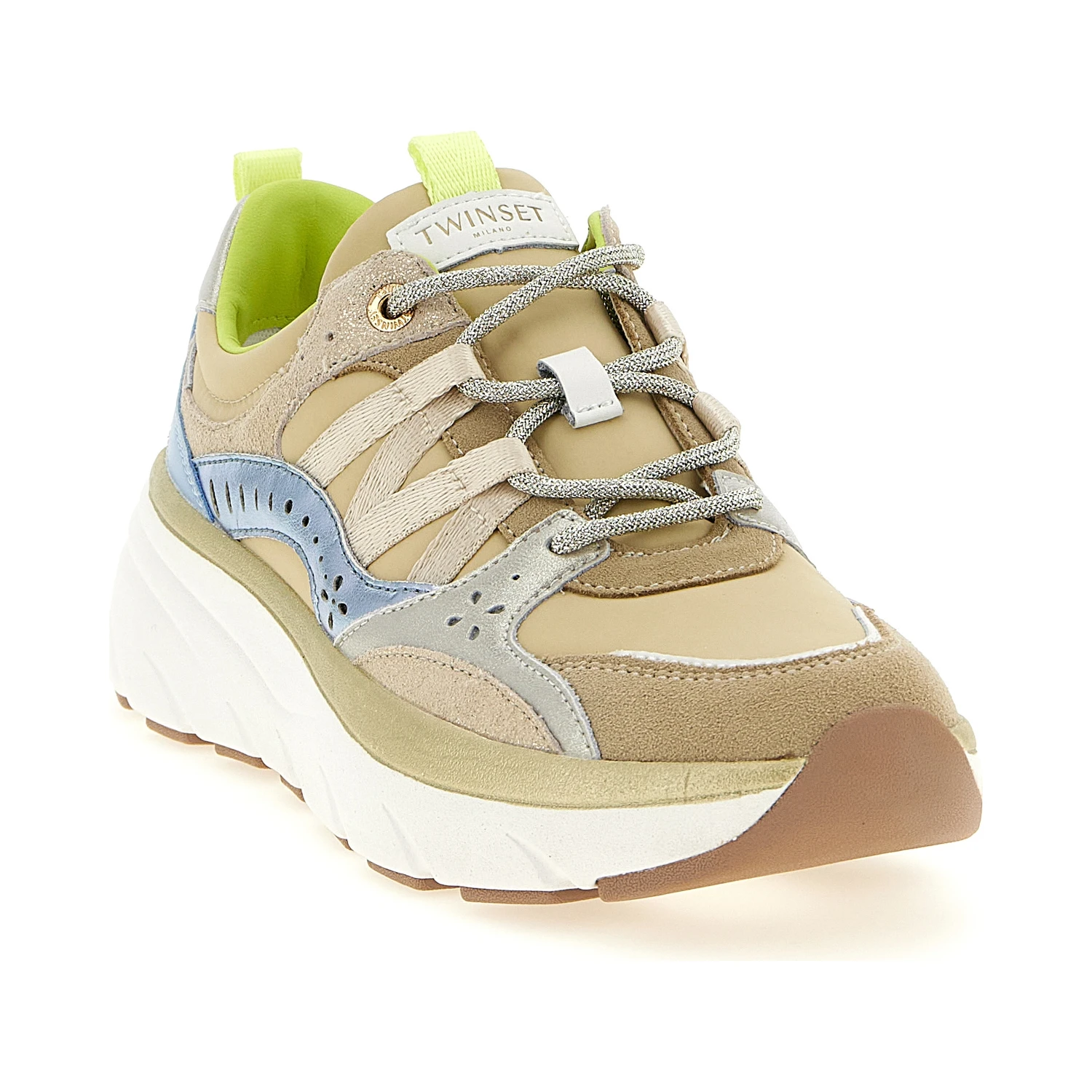Multicolor Polyethylene Athletic Sneakers