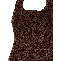 Brown Polyamide One-Piece Swimsuit