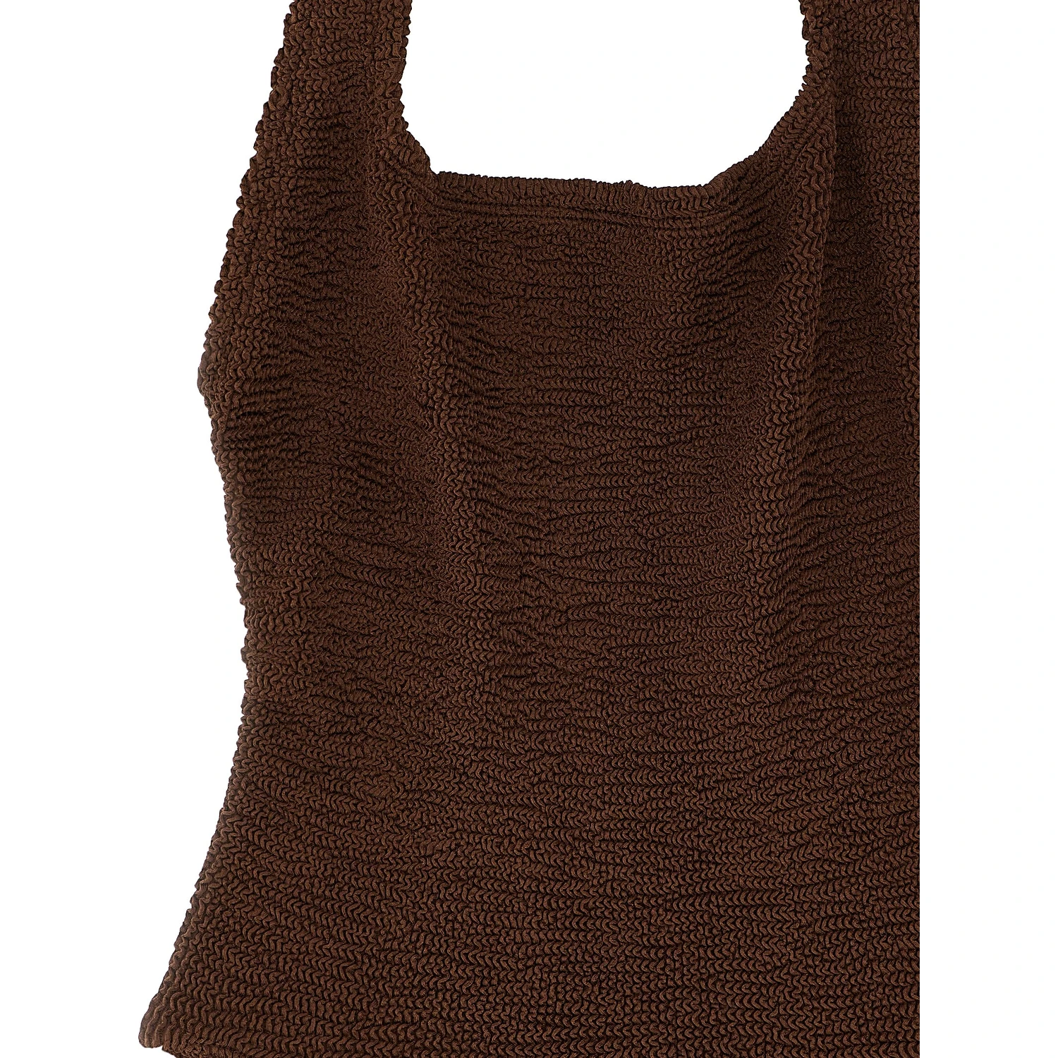 Brown Polyamide One-Piece Swimsuit