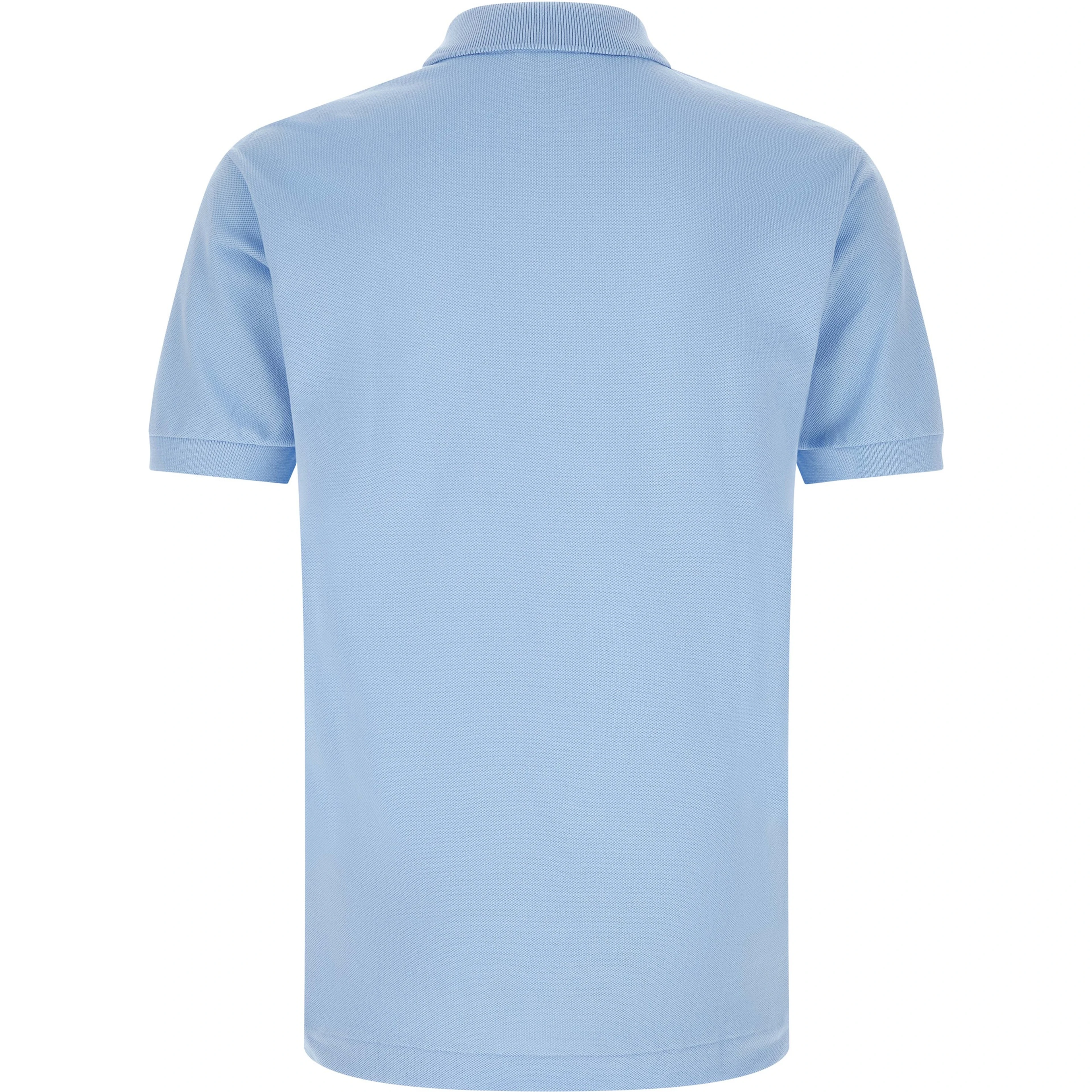 Blue Cotton Polo Shirt