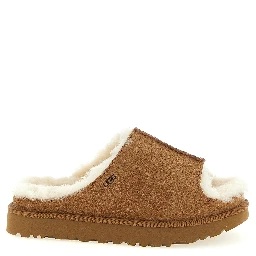 Brown Leather Slides
