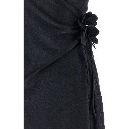 Black Polyamide Midi Dress