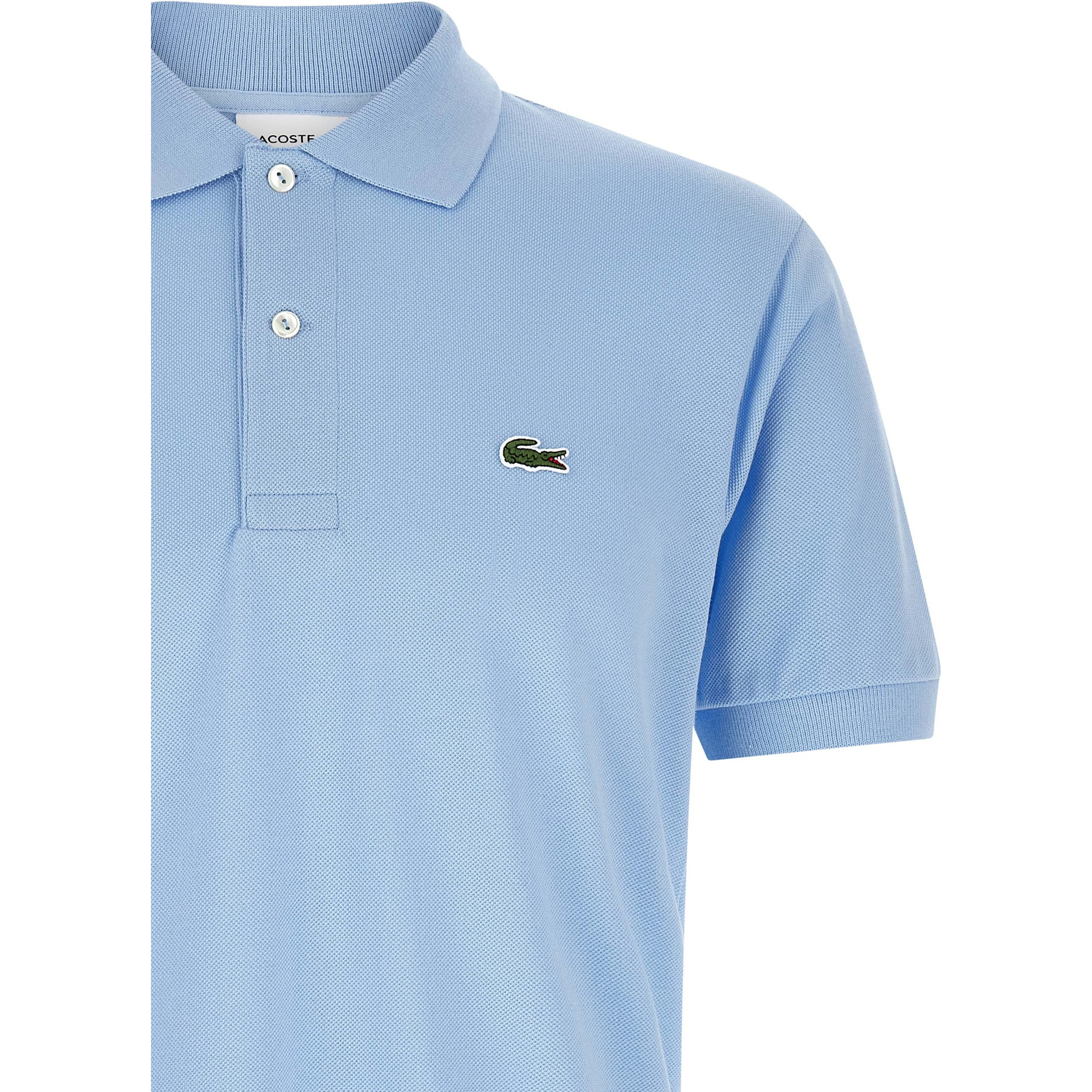 Blue Cotton Polo Shirt
