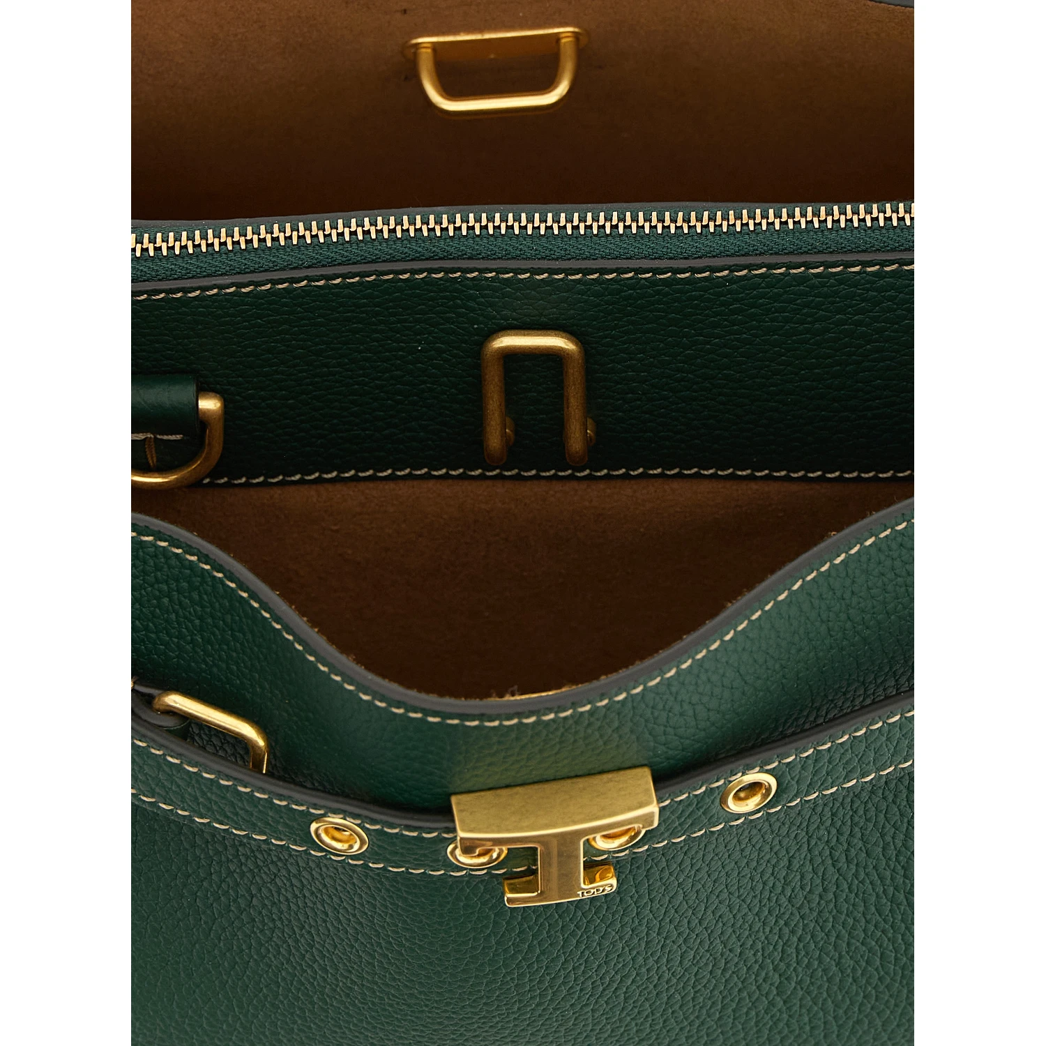 Bicolor Calfskin Handbag