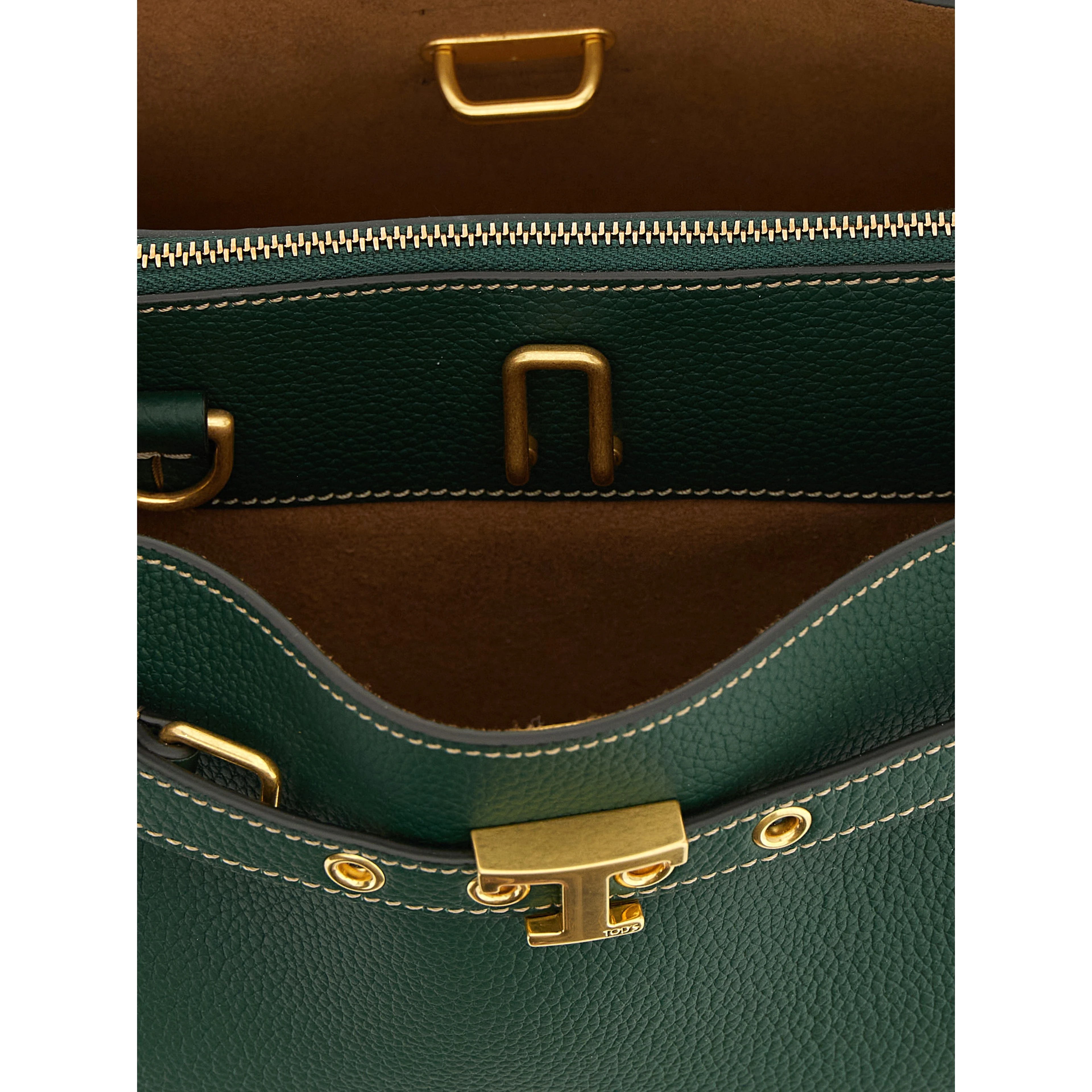 Bicolor Calfskin Handbag