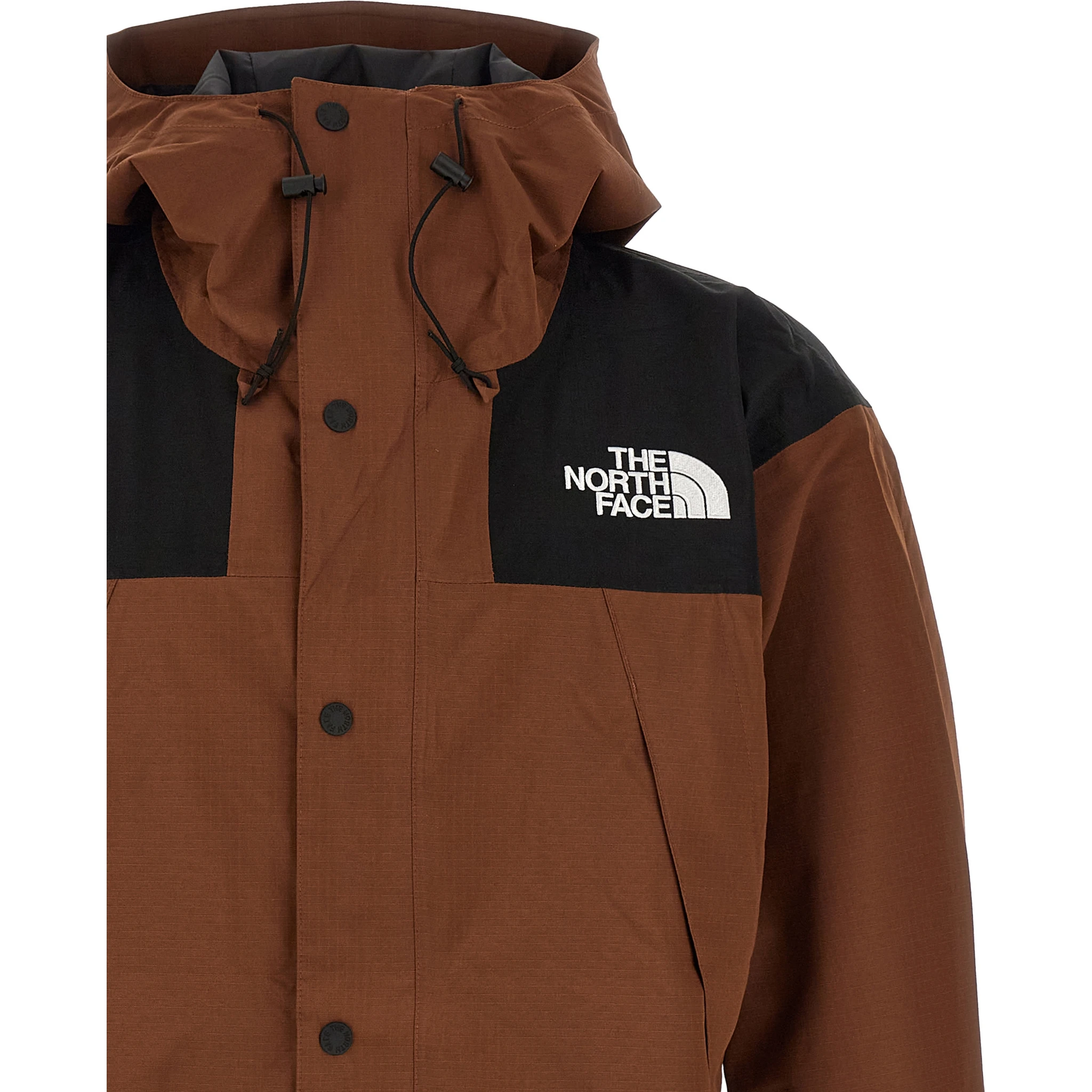 Brown Polyester Shell Jacket