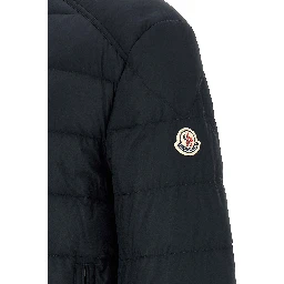Blue Polyamide Full-Length Jacket