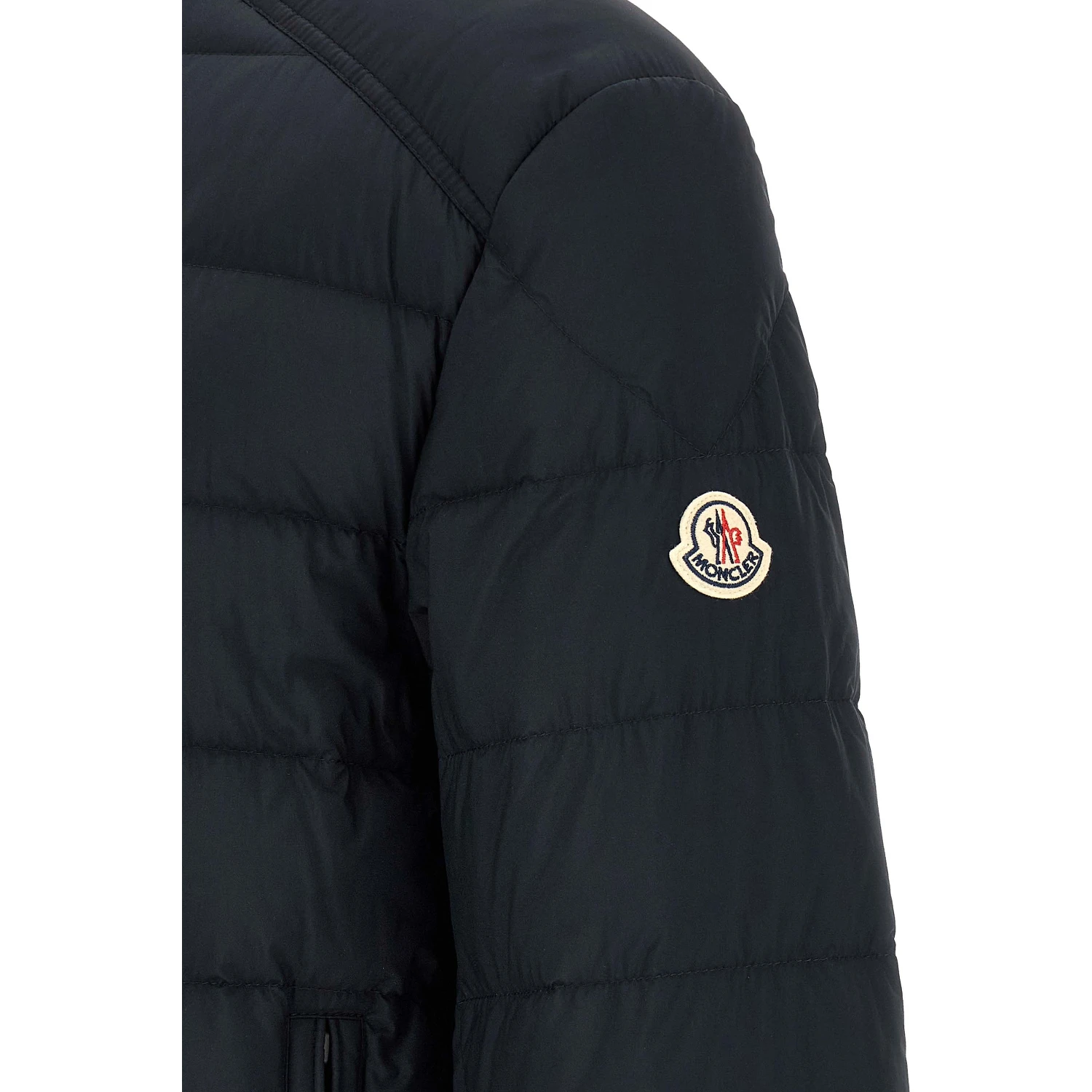 Blue Polyamide Full-Length Jacket