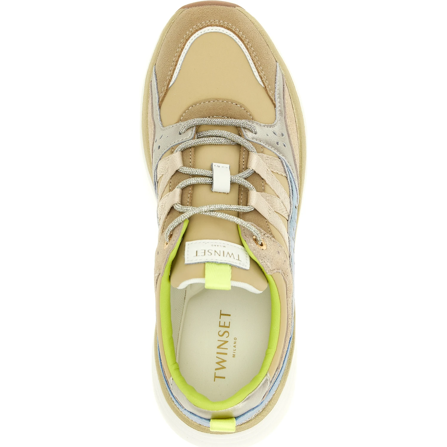 Multicolor Polyethylene Athletic Sneakers