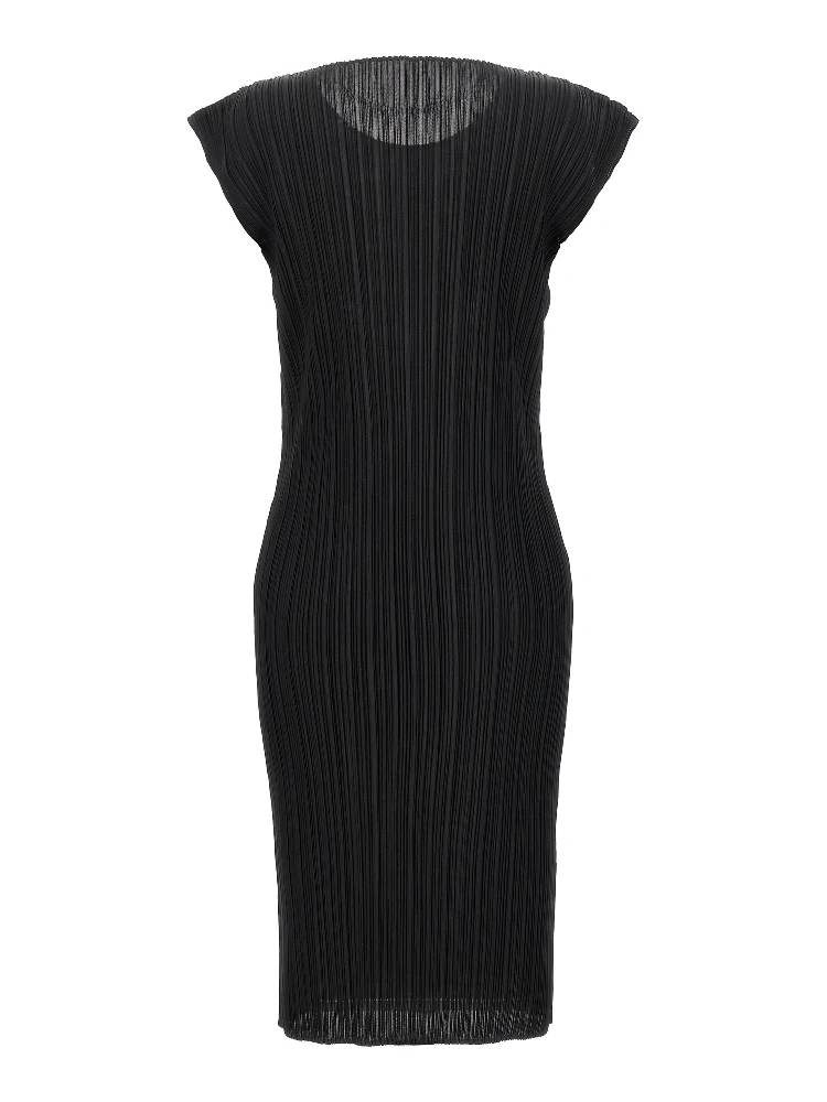 Black Polyester Midi Dress alternative