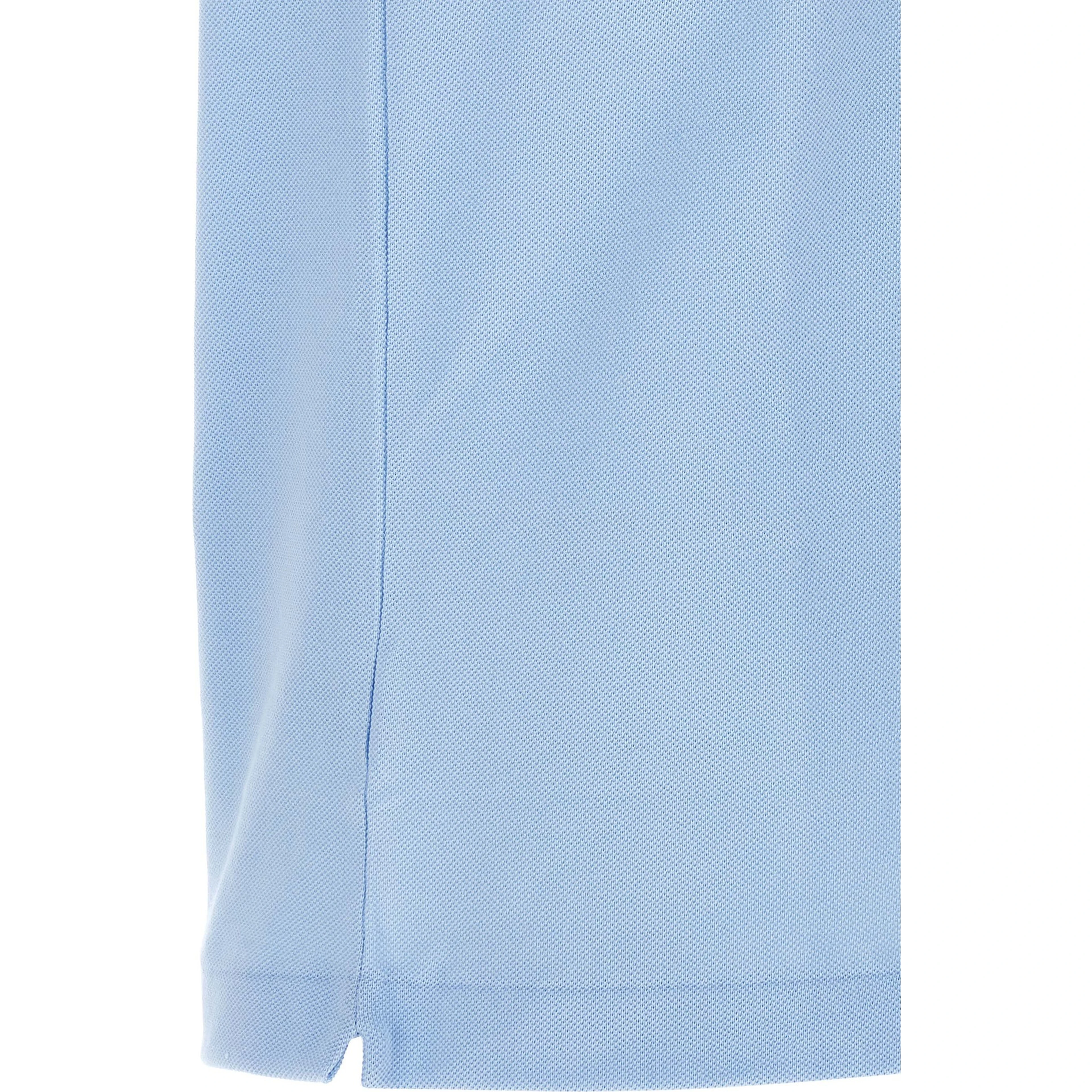 Blue Cotton Polo Shirt