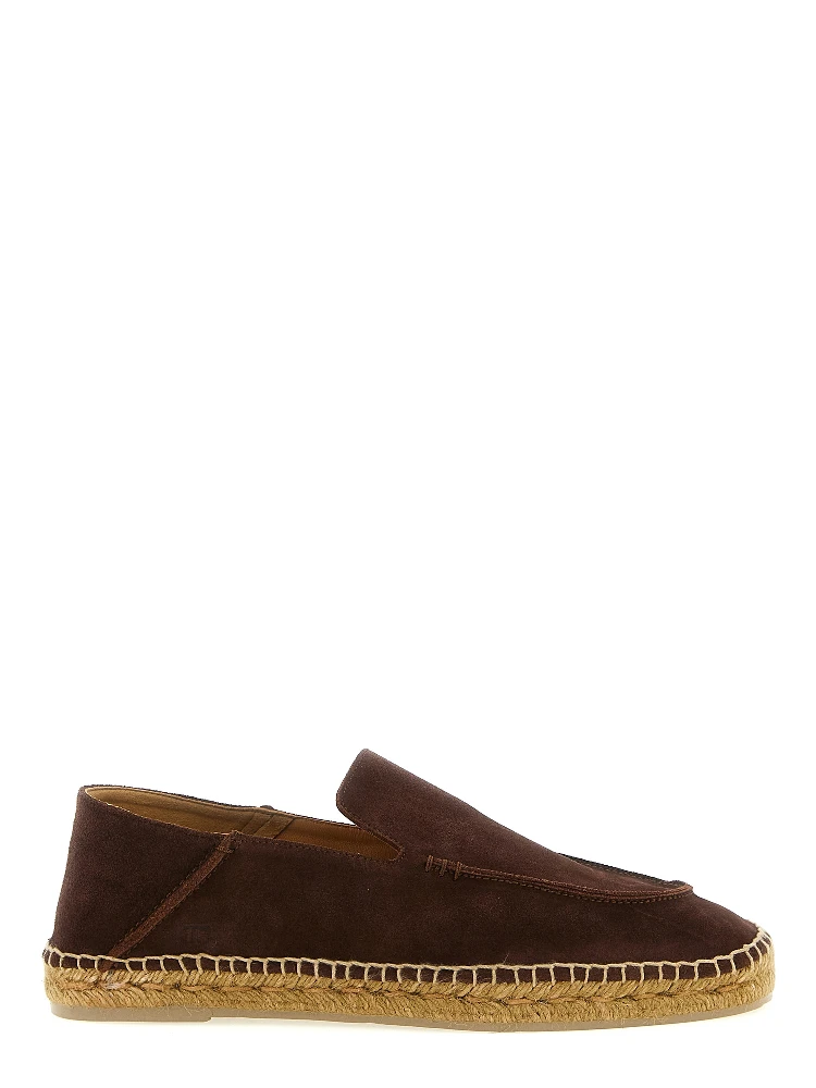 Brown Calfskin Espadrilles