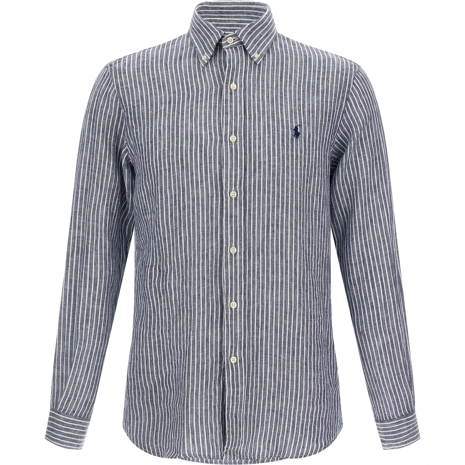 Blue Linen Blouse