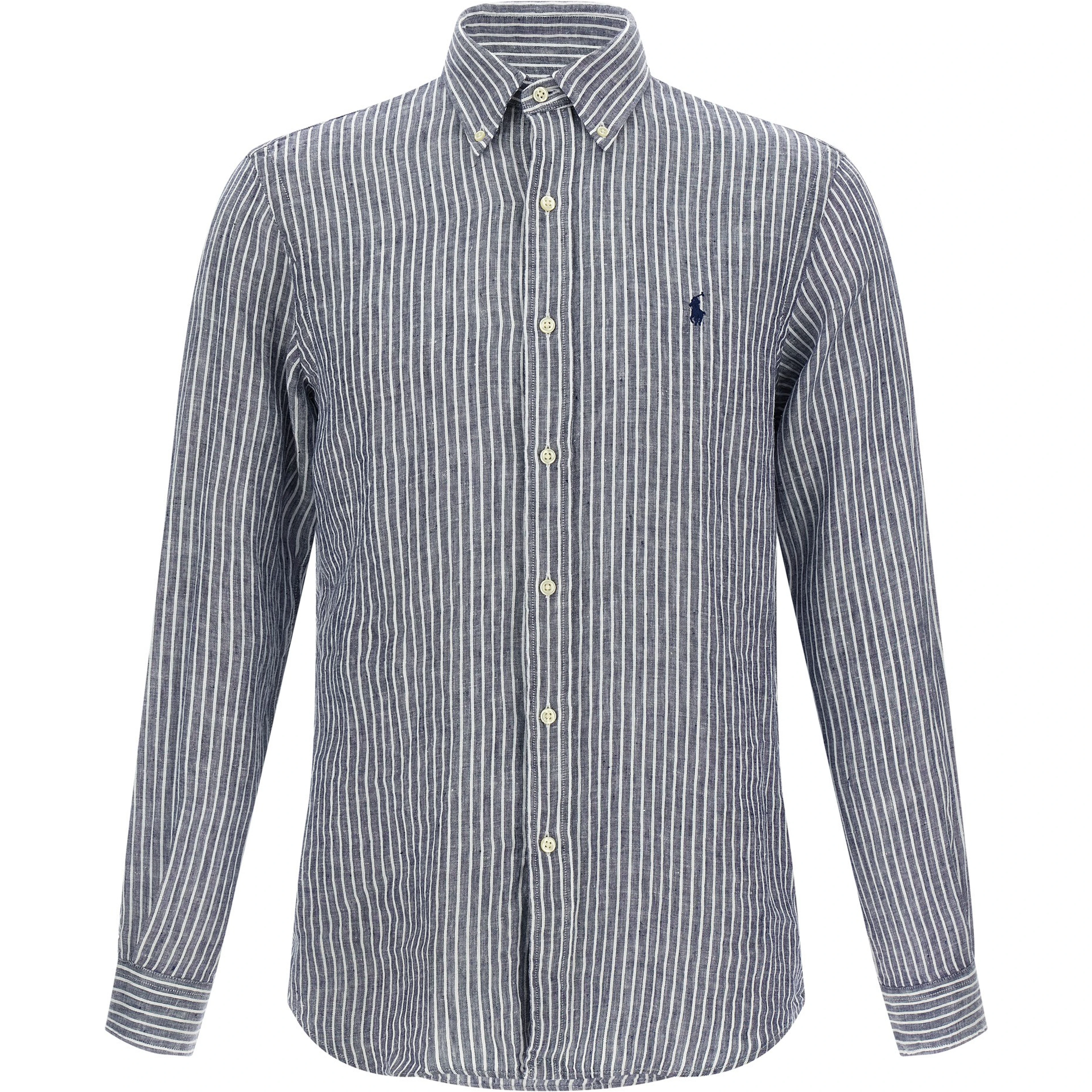 Blue Linen Blouse