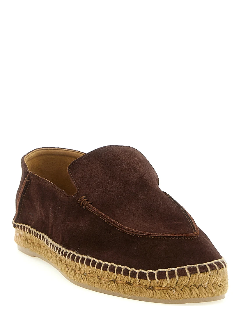 Brown Calfskin Espadrilles