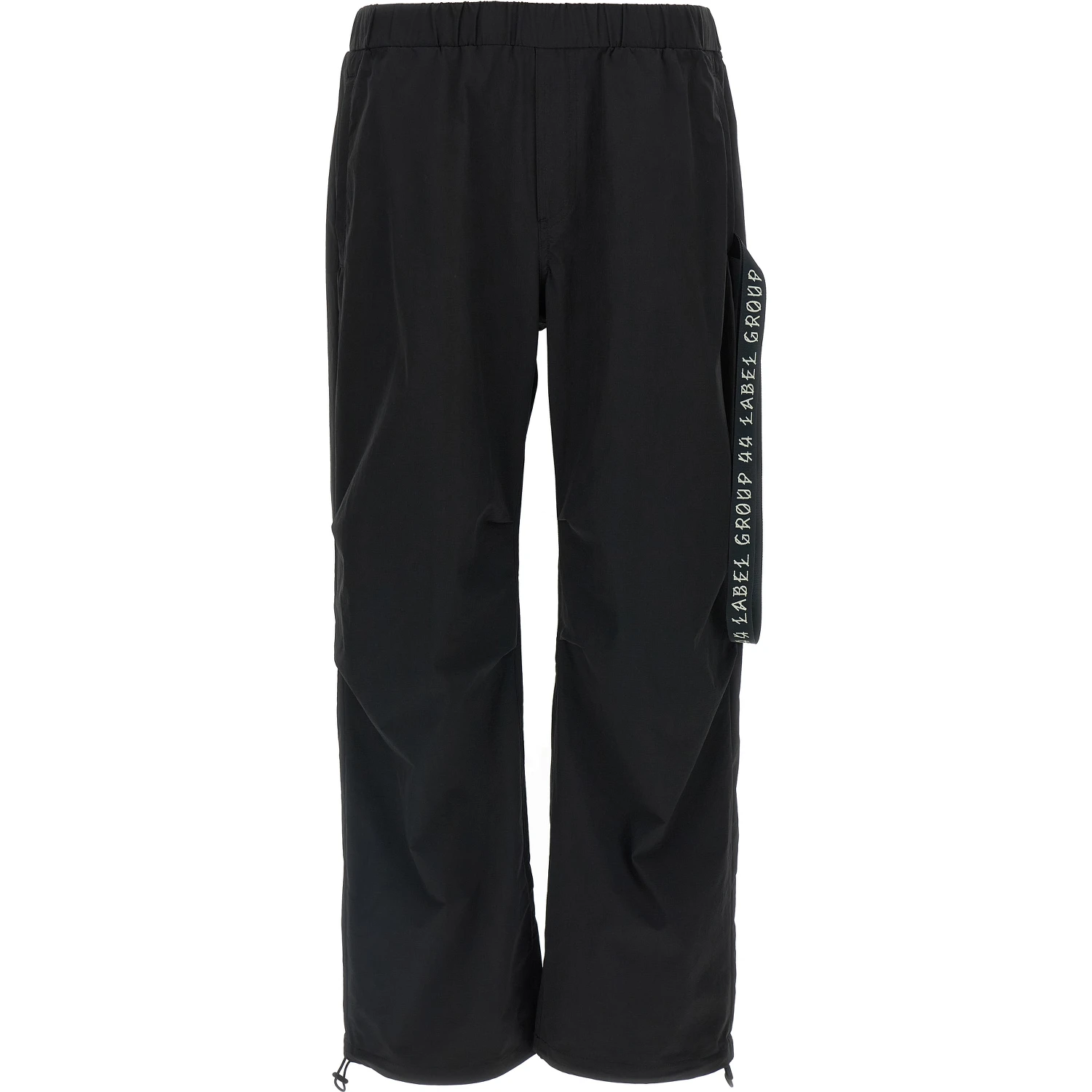 Black Polyamide Athletic Pants