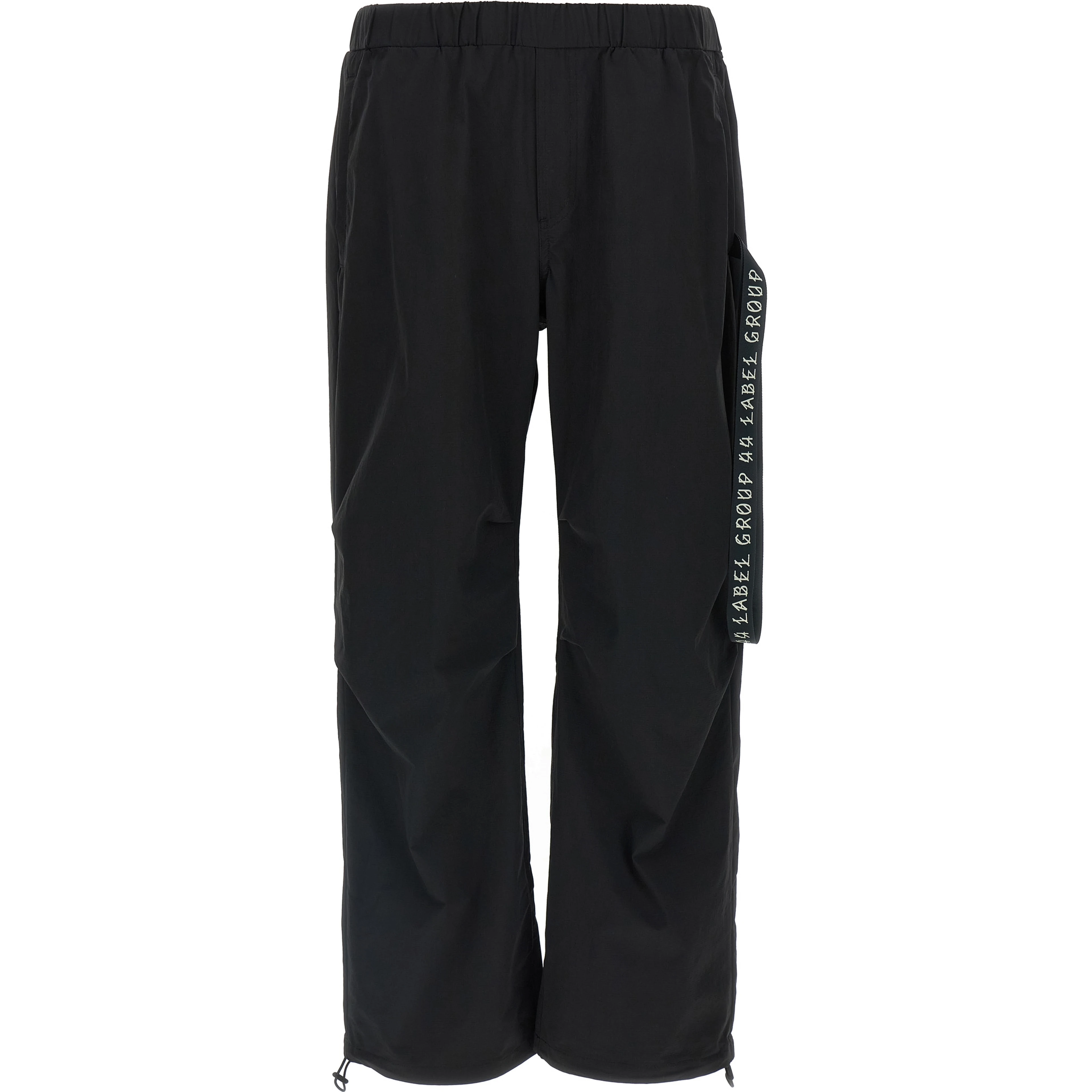 Black Polyamide Athletic Pants