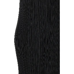 Black Polyester Midi Dress