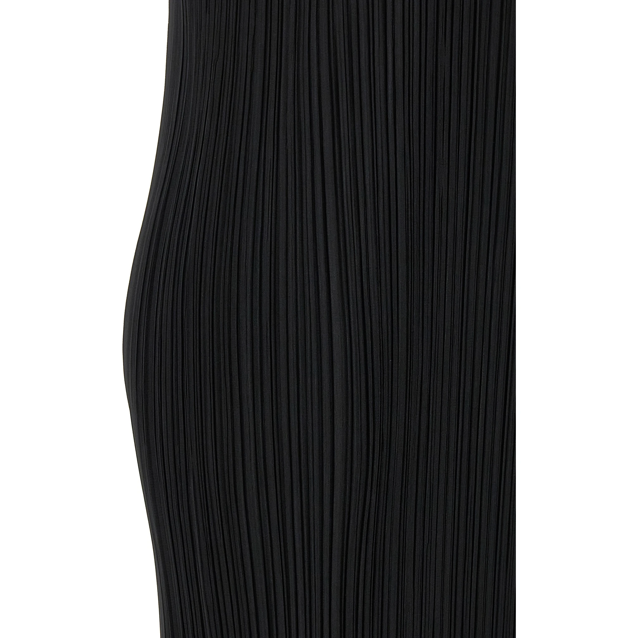 Black Polyester Midi Dress