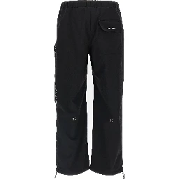 Black Polyamide Athletic Pants