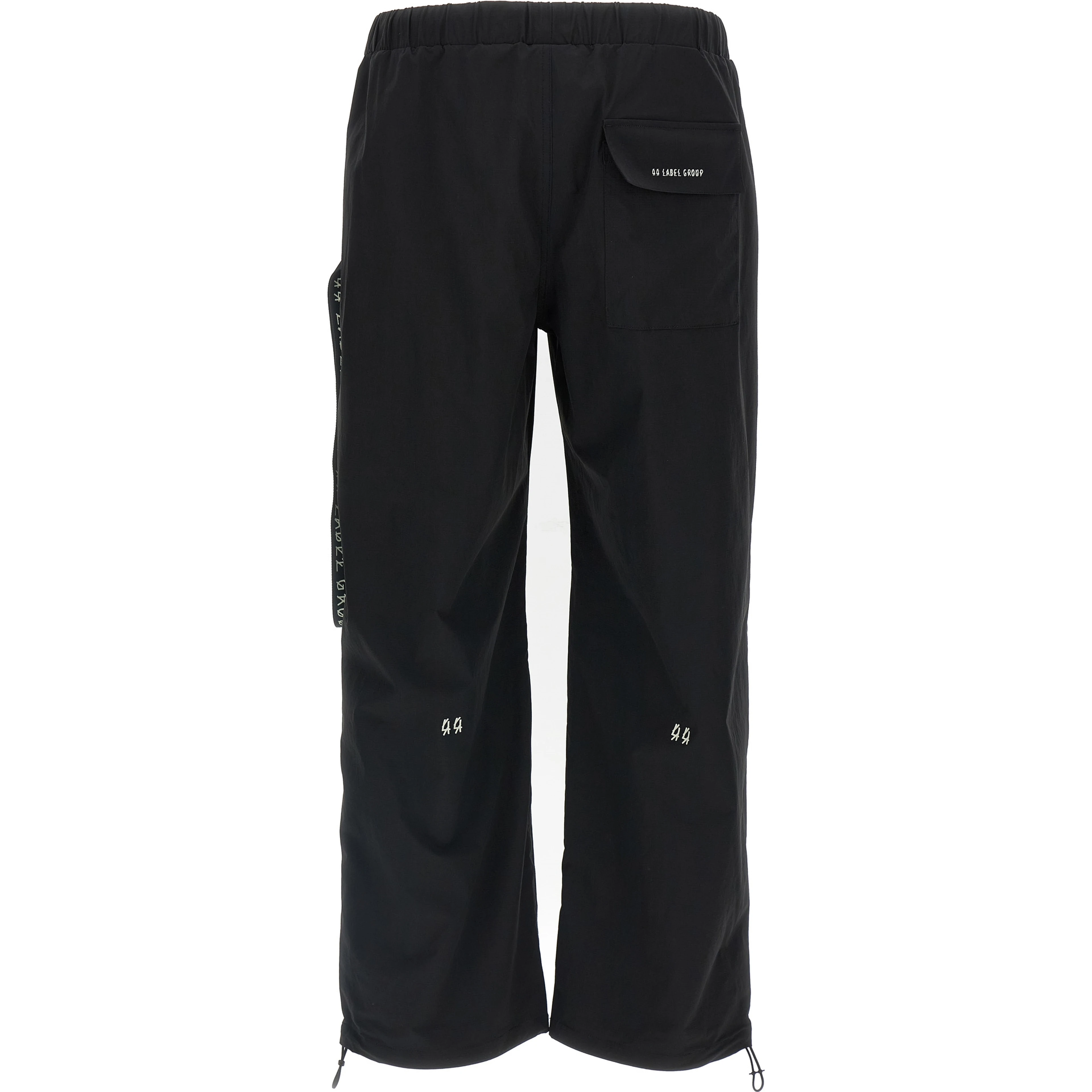 Black Polyamide Athletic Pants