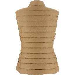 Beige Polyamide Sleeveless Jacket