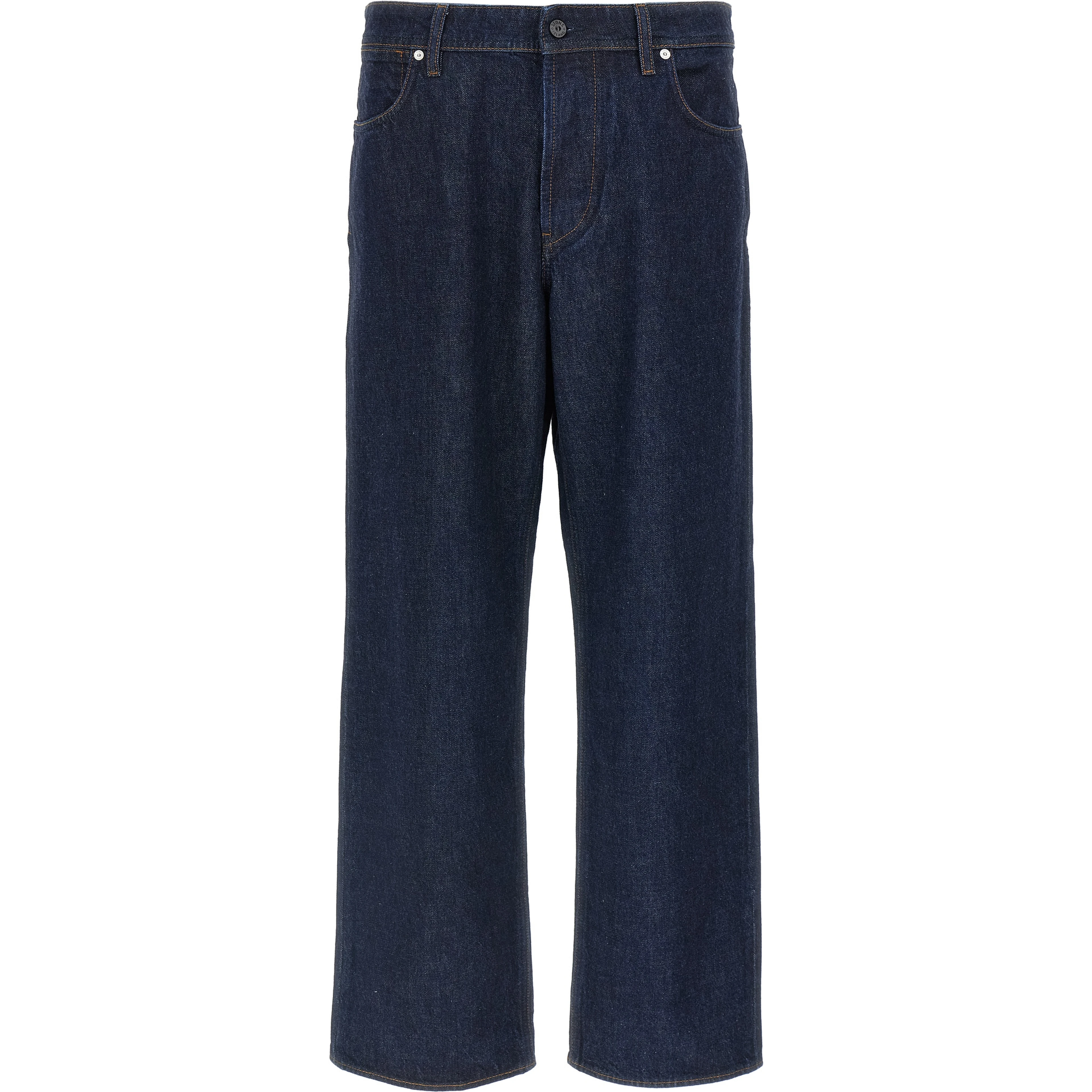 Blue Cotton Relaxed Fit Jeans