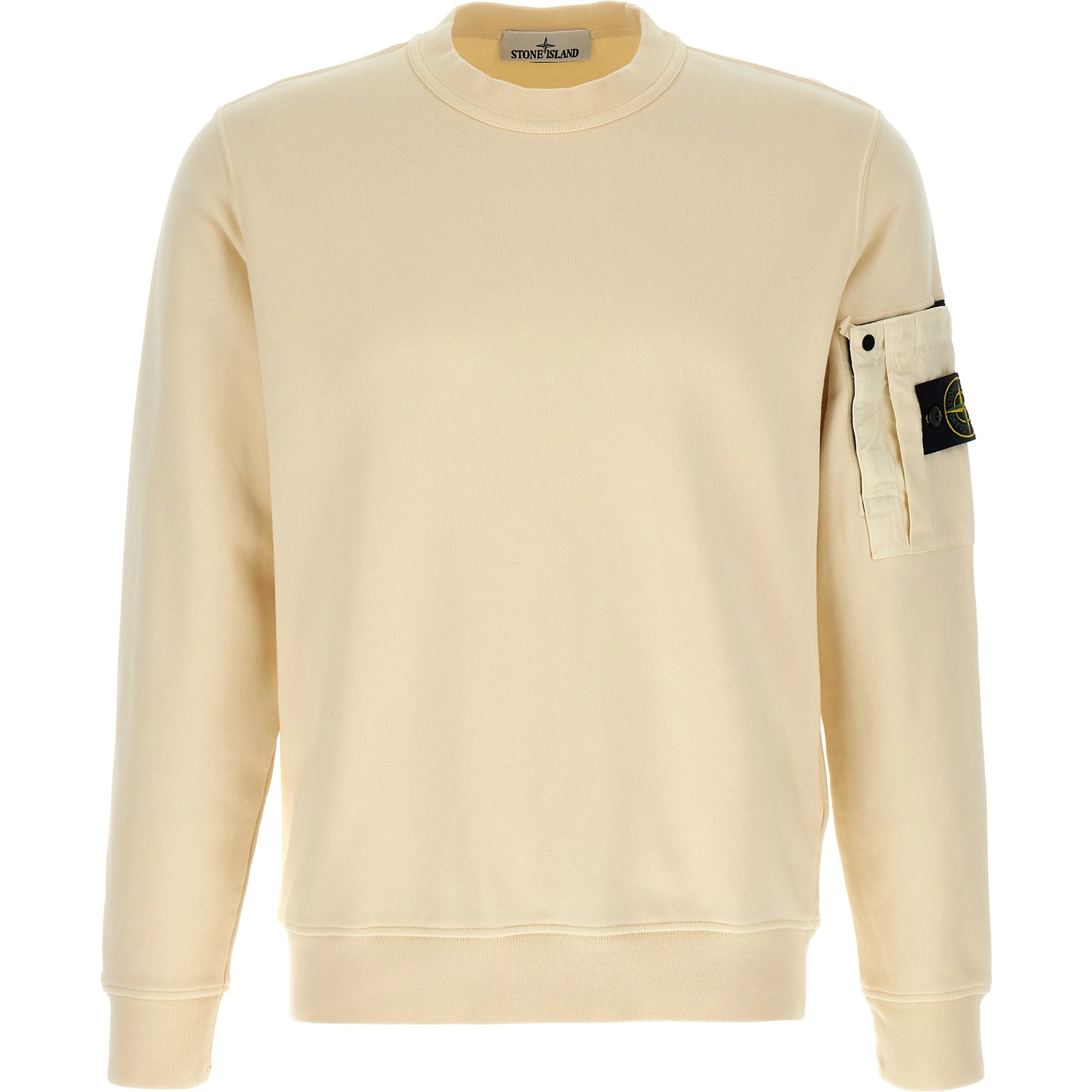 Beige Cotton Sweatshirt