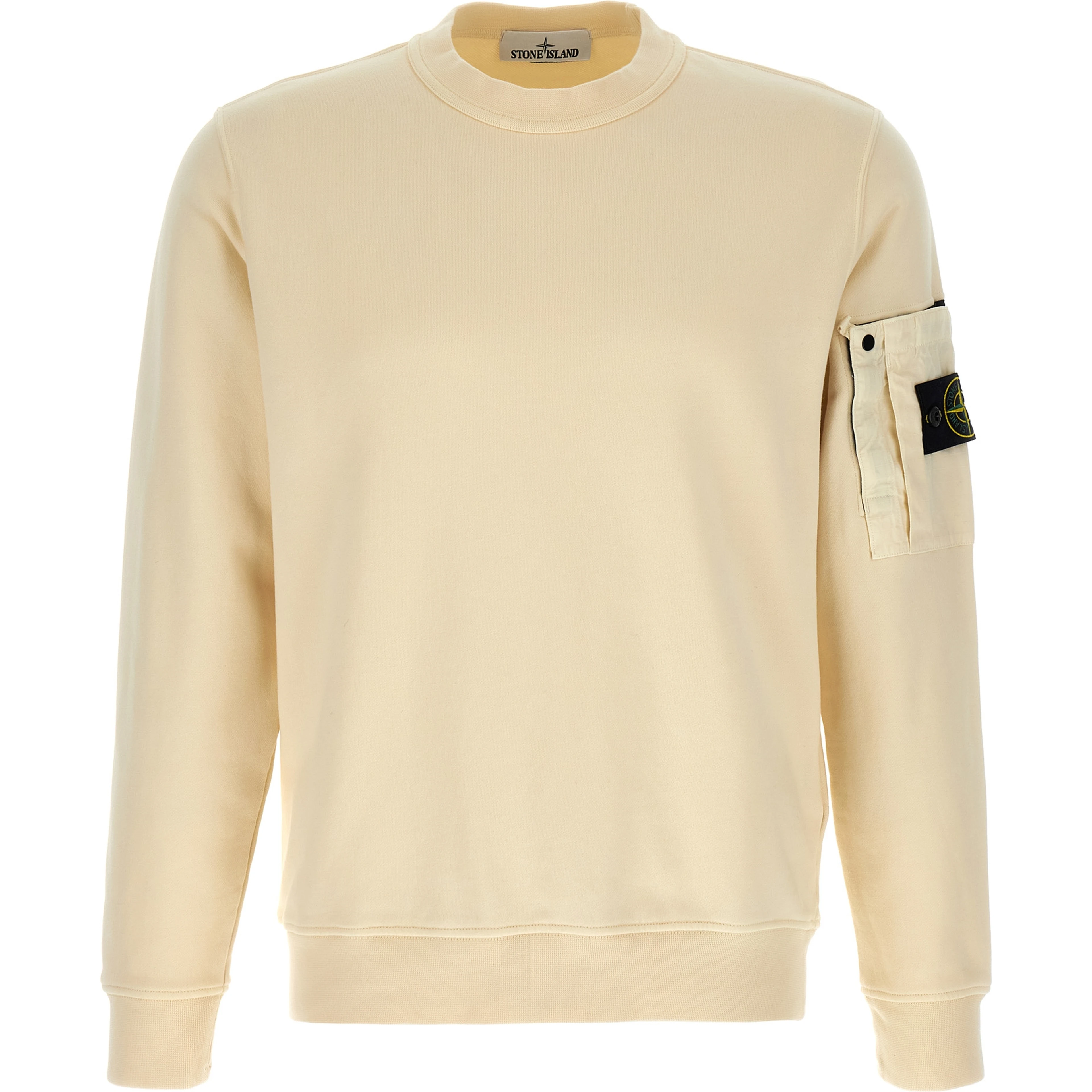 Beige Cotton Sweatshirt