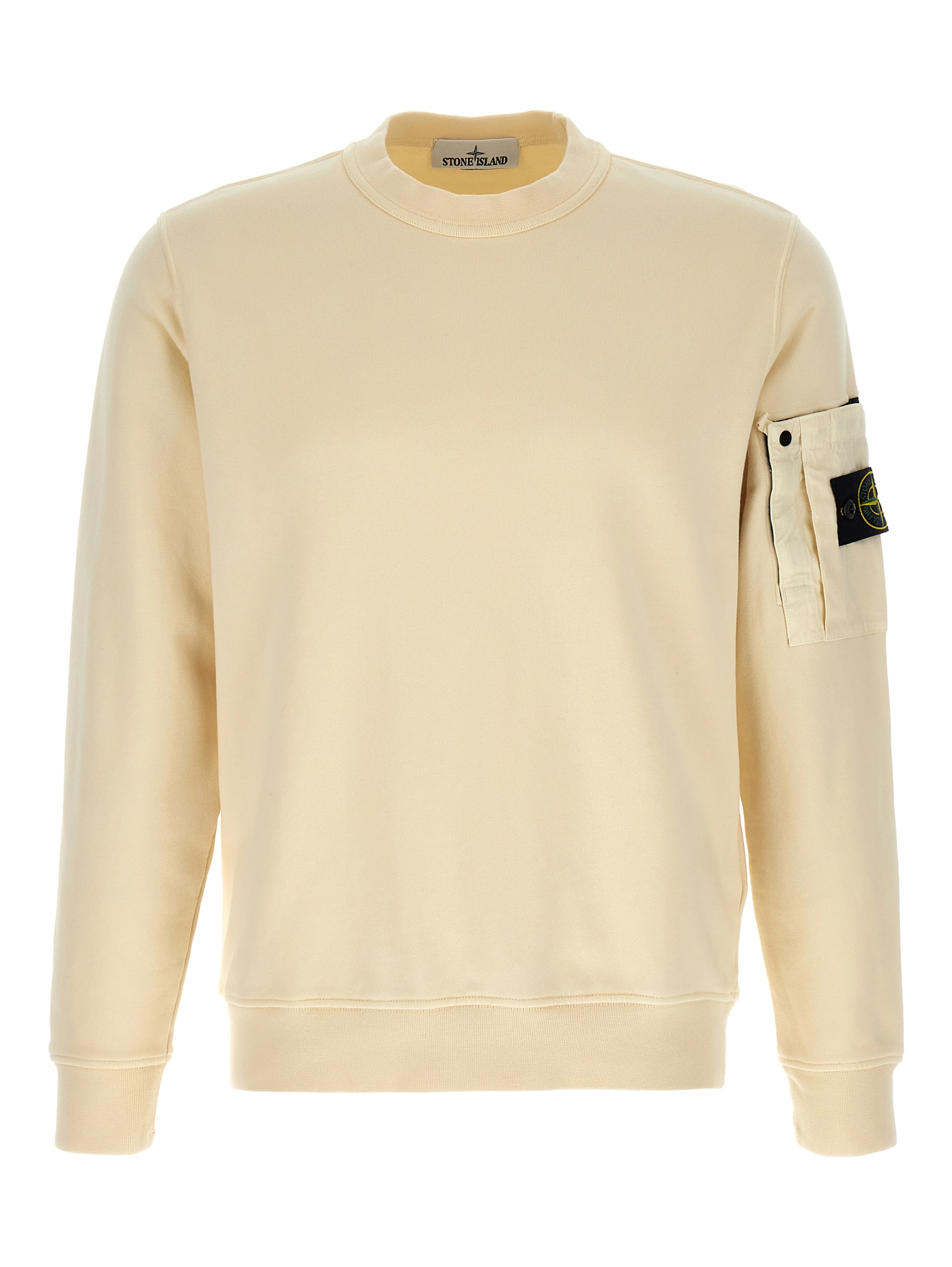 Beige Cotton Sweatshirt