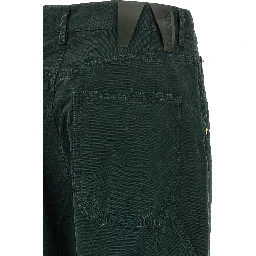 Bicolor Cotton Casual Pants