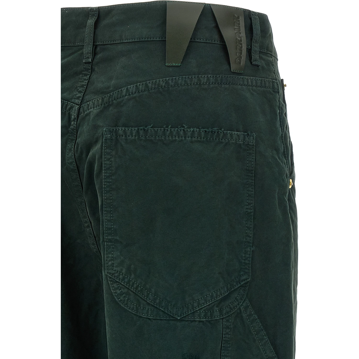 Bicolor Cotton Casual Pants
