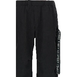 Black Polyamide Athletic Pants