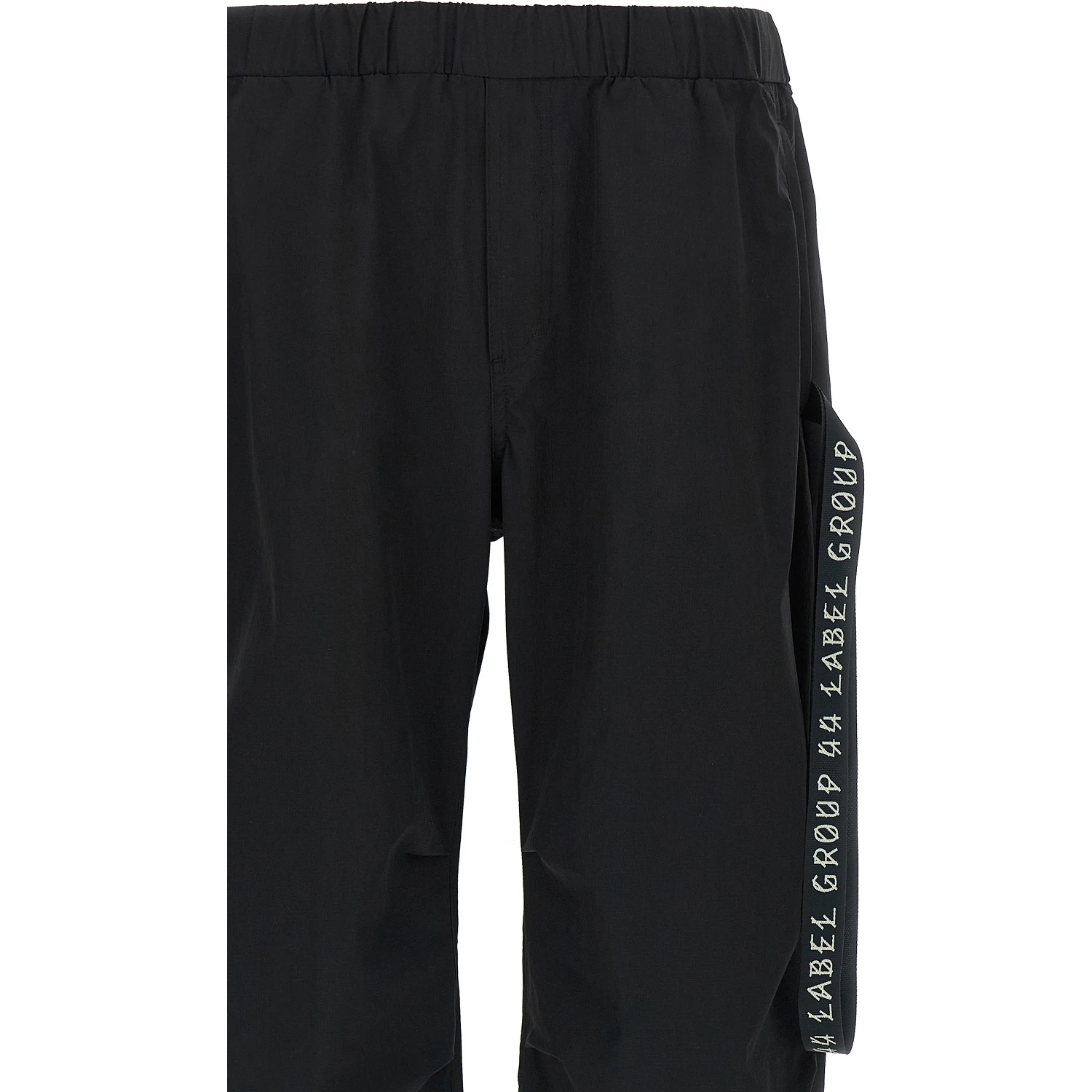 Black Polyamide Athletic Pants